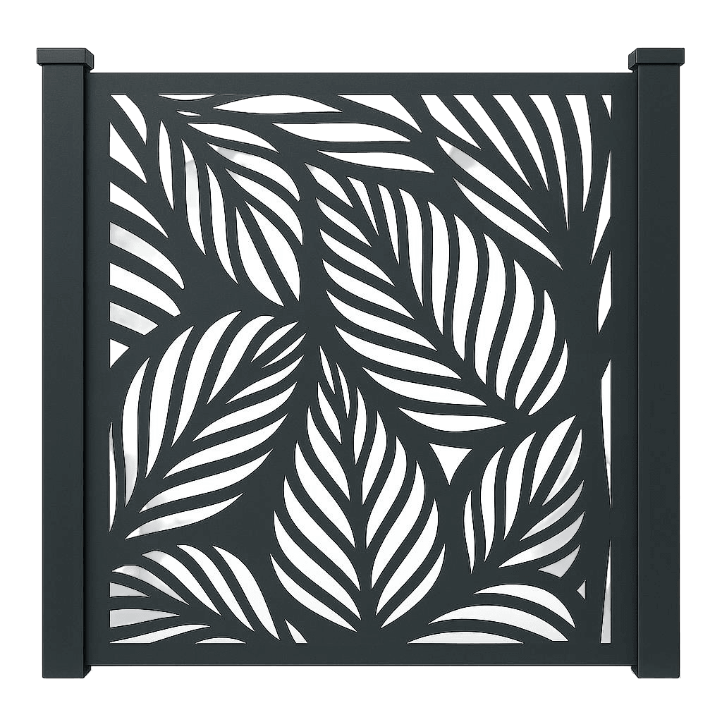 Panelna aluminijska ograda s uzorkom